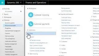 Microsoft Dynamics 365 Tutorial - Menus, Modules and Favourites