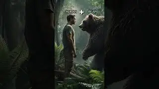 A Human-Bear Hybrid Lurks in the Shadows&hellip; 😨🔥 (AI-Generated Horror!)