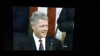 Clinton Ad Libs 1993 Congressional Address After Teleprompter Fails (Excerpt)