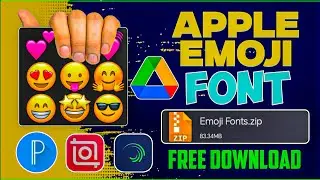 How To Add iPhone Emoji In Pixellab | How To Add Apple Emoji In Android | iPhone Emoji in PixelLab 💕