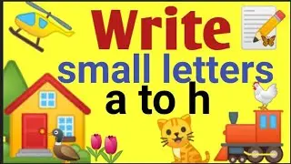 How to write small letters a to h|small letters a to h for kids|Lowercase letters a to h#sheeladey