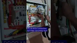 RCCB MCB Connection #3phase db dressing #wiring #viralshort