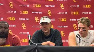 Postgame press conference after USC’s loss at Minnesota: Lincoln Riley, Miller Moss, Jamil Muhammad