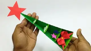 Tabletop Paper Christmas Tree Ultimate Decorate | Christmas Decorations Ideas | Crafts Tutorial