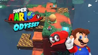 Super Mario Odyssey - Wooded Kingdom - Cracked Nut on a Crumbling Tower - 129/880 - 100% Walkthrough