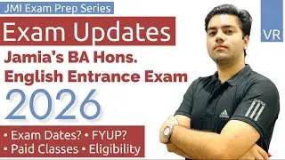 Jamia BA(Hons.) English Entrance Exam 2026 |  All Updates | Dates, FYUP, Eligibility & Paid Classes