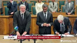 16 GENNAIO 2026 -GIUNTA SI SCIOGLIE, L'ULTIMO NODO EMILIANO SUPER CONSIGLIERE