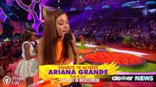 Ariana Grande - KCA 2014 (Orange Carpet, Interview, Award)