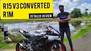 R15 V3 CONVERTED TO R1M || Vlog 1 ll MOTOREVIEWS ||