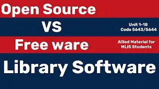 Open Source and Freeware Software in Libraries Comparison || Which one is the Best for Libraries