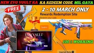 FREE FIRE REDEEM CODE TODAY 2 MARCH REDEEM CODE FREE FIRE | FF REDEEM CODE TODAY 2 MARCH