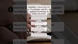 Eligibility for MA Psychology and MA Applied Psychology in Delhi University