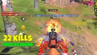 *NEW* Legendary TYPE 25 Magnetic Engine 22 Kills Gameplay | Solo vs Squad | COD MOBILE BATTLE ROYALE