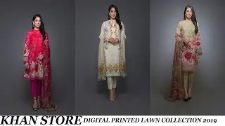 BAREEZE | SPRING SUMMER 2019-20 | DIGITAL PRINTED LAWN COLLECTION | KHAN STORE |