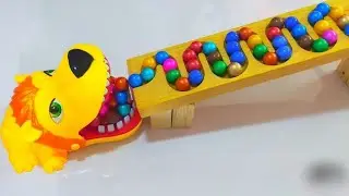 AMAZING ! ASMR Marble run on track HABA - Marble run race ASMR row HABA slope & big dump truck