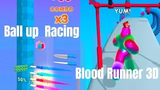 Blood Runner 3d | Riggo se Bhara huva Aadmi 🧞 | Ball Up Knife Racing 🔪 | Chaku Lagaker Banaya Zina 🧗