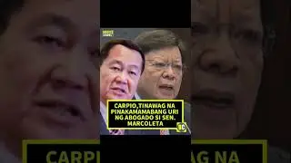 FORMER ASSOCIATE JUSTICE CARPIO, TINAWAG NA 'LOWEST' SA MGA ABOGADO SI SEN. MARCOLETA