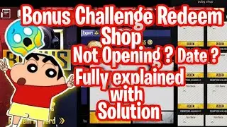 Bonus challenge shop not opening solution /how to open bonus challenge shop