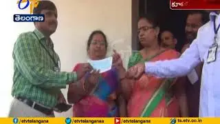 GHMC Employees Protest at MNR College Against Management Misbehave in kukatpally