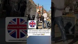 Let's remember when a shop thief was caught by a coop shop worker in Farringdon 🇬🇧🤣 :