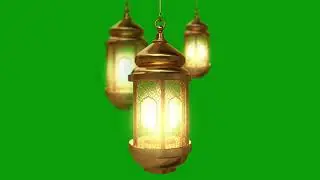Free Full HD 3D Lantern | Christmas Lantern in Green Screen