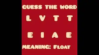 Advanced English vocabulary scrambled word game #iqtest#englishgame