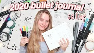 2020 BULLET JOURNAL plan with me setup (for beginners) + january plan with me! ☆