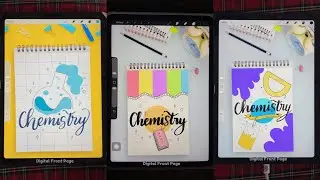 Top 10 Easy & Aesthetic Chemistry Notebook Cover Designs 🧪✨| Digital Front Page