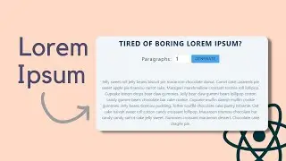 Lorem Ipsum - React Project