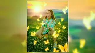 Glowing butterfly photo editing tutorial in picsart ||Alone girl photo editing- pixelnetic