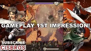 【進撃の巨人タクティクス】ゲキタク  | Attack on Titan Tactics GAMEPLAY 1ST IMPRESSION!