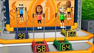 Wii Party Mnigames - Alien Vs Yoko Vs Alisha Vs Matt (Hardest Difficulty)