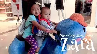 Zara naik odong odong robot bentuk hewan lucu - main sambil belajar bahasa inggris nama nama hewan