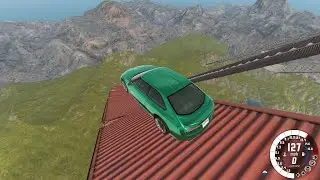 Death Falls - BeamNG.Drive - Insane Car Crash Testing