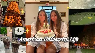 USA Uni Life, День Рождения 🥳, Тыквенная Ферма 🎃, теннисный турнир, покупочки, пожар на кампусе? 🔥 
