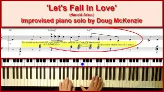 'Let's Fall In Love' - Jazz piano Tutorial