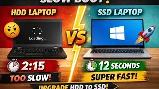 HDD vs SSD Startup Time ⏱️ |  Real Test