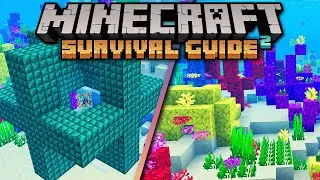 Всё о проводниках и кораллах! ▫ Руководство по выживанию в Minecraft (обучение 1.18, давай поигра...