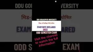 ddu exam date announced              #ddu #dduexamdate2022 #ddu_admission #commerce #dduexam