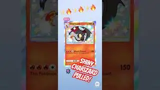 Pulling A ✨SHINY✨ Charizard From Crimson Blaze On Pokemon TCG Pocket!