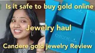 Candere Kalyan Jewelry haul || 14K Gold online shopping || Is it safe to buy gold online in Telugu