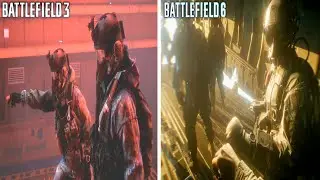 Сцены из HALO JUMP тогда и сейчас в Battlefield 3 (2011) и Battlefield 6 (2025)