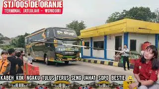 DIBURU MANIA⁉️BUS STJ 'DE ORANJE' STJ005 JETBUS3 SHD MODE TELOLET BASURI,LINE BOGOR-WONOGIRI
