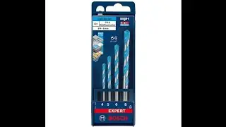 Jogo de brocas bosch expert teste em alguns materiais
