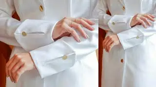 Beautiful and trendy Button Cuff Sleeves design cutting and stitching very easy way in hindi