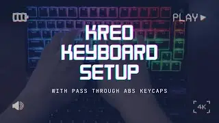 Building My Kreo Keyboard with Pass-Through ABS Keycaps | ASMR Keycaps Sounds