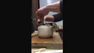 How to open a Raw Young Coconut and how you can tell if it's bad or good.