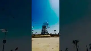 125 feet tall horse mascot (replica of Scotland) in blue world city Islamabad