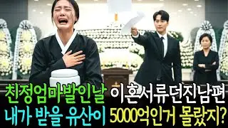 친정엄마발인날 이혼서류던진 남편과 시모 내가 받을 상속이 5000억인거 몰랐지