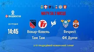 Матч за 3 місце | 27-й традиційний Новорічний Турнір